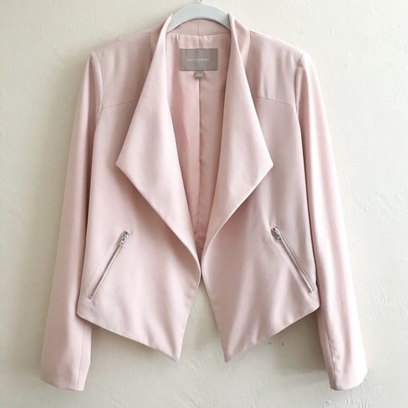 Banana Republic Jackets & Blazers - Banana Republic Factory Pink Drape Front Jacket
